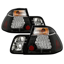 BMW E46 99-01 4Dr LED Bakljus - Svarta Spyder Auto